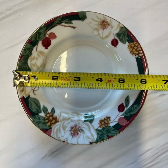 TIENSHAN Magnolia Fine China Set of 4 Tea Plates - Picture 3 of 3